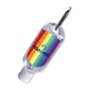 a clear/silver carabiner pride 75 ethanol hand sanitizer with carabiner