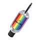 a black/black carabiner pride 75 ethanol hand sanitizer with carabiner