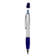 aerial view a blue w/blue highlighter elite pen with matching color highlighter combo (photoimage(r) full color), image 1 of 2