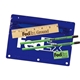 a transparent blue premium transparent school kit