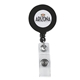 a black economy round retractable badge reel