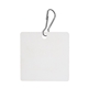 aerial view a white acrylic zipper pull - square, image 1 of 2