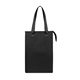 aerial view a black with black dimples rpet non - woven cooler tote bag, image 1 of 5