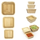 aerial view a bamboo bombay bamboo nesting bowl set, image 1 of 2
