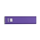 aerial view a purple ul listed 2200 mah on - the - go power bank 2.0, image 1 of 2