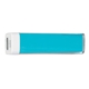aerial view a light blue ul listed 2200 mah charge - it - up power bank 2.0, image 1 of 3