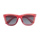 aerial view a translucent red with smoke ravi recycled frame sunglasses, image 1 of 3