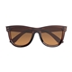 aerial view a brown with brown ravi recycled frame sunglasses, image 1 of 3