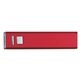 aerial view a red 1500 mah on - the - go power bank 2.0, image 1 of 2