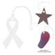 a white acrylic bag tag - custom shapes 9