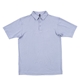 aerial view a heather light gray burnside dawn to dusk polo, image 1 of 2