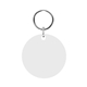 aerial view a white acrylic key tag - circle, image 1 of 2