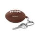 aerial view a brown football shape stress ball keychain, image 1 of 4