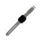 aerial view a gray deluxe smart watch, full color digital, image 1 of 6