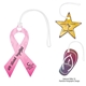 a group of acrylic bag tag - custom shapes 9