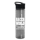 a black lid & smoke bottle 24 oz slim fit water bottles with pop - up sip lid
