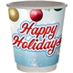 aerial view a custom 10 oz holiday full color insulated paper cup, image 1 of 2