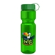 a green lid & transparent green bottle champion - 28 oz transparent bottle with tethered lid and digital imprint
