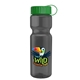 a green lid & transparent smoke bottle champion - 28 oz transparent bottle with tethered lid and digital imprint