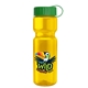 a green lid & transparent yellow bottle champion - 28 oz transparent bottle with tethered lid and digital imprint