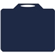 a navy 533 rectangle vinyl stadium cushion