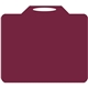 a maroon 209 rectangle vinyl stadium cushion