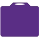 a purple 268 rectangle vinyl stadium cushion