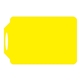 a yellow u benchwide vinyl stadium cushion