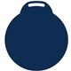 a blue 295 round vinyl stadium cushion