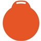 a orange 166 round vinyl stadium cushion