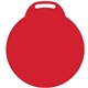 a red 186 round vinyl stadium cushion