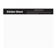 a white sticker sheet 5.5 x 7 custom shapes