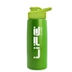 a metallic lime green bottle & lime green lid flair tritan(r) metallike bottle with drink - thru lid - 26 oz