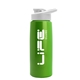 a metallic lime green bottle & white lid flair tritan(r) metallike bottle with drink - thru lid - 26 oz