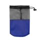 aerial view a navy rainshield poncho with mesh pouch, image 1 of 6