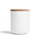 aerial view a sandalwood aromahaven ceramic soy candle, image 1 of 4
