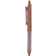 aerial view a italian clay (close to pms 7613c) recycled soft - touch pen with silicone grip, image 1 of 2