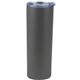 aerial view a grey (close to pms cool grey 9c) recycled 20 oz double - wall stainless steel tumbler, image 1 of 2