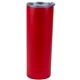 aerial view a red (close to pms 186c) recycled 20 oz double - wall stainless steel tumbler, image 1 of 2