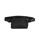 aerial view a black polyester anywhere belt bag, image 1 of 2