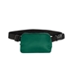 aerial view a forest green polyester anywhere belt bag, image 1 of 2