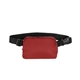 aerial view a red polyester anywhere belt bag, image 1 of 2