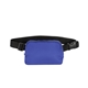 aerial view a royal blue polyester anywhere belt bag, image 1 of 2