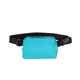 aerial view a teal polyester anywhere belt bag, image 1 of 2