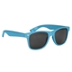 aerial view a light blue malibu uv400 sunglasses, image 1 of 3