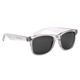 aerial view a translucent clear malibu uv400 sunglasses, image 1 of 3