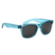 aerial view a translucent blue malibu uv400 sunglasses, image 1 of 3