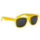 aerial view a bright yellow malibu uv400 sunglasses, image 1 of 3
