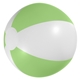 aerial view a white/green 12 custom printed beach ball, image 1 of 2