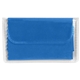aerial view a clear case with royal blue cloth microfiber cleaning cloth, image 1 of 2